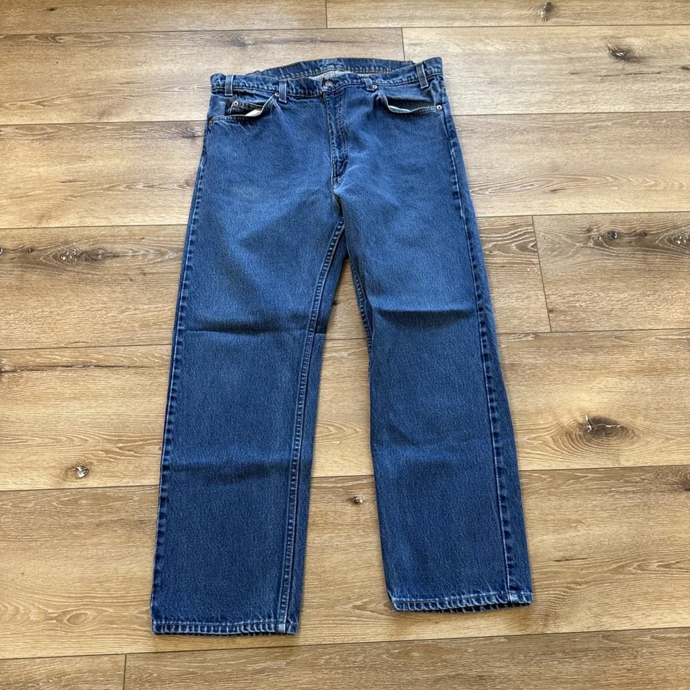 Vintage Levis 505 Jeans Mens 34 x 30 Relaxed‎ Fit 80s Denim Straight Leg